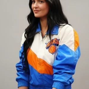 Kylie Jenner Knicks Game Jacket