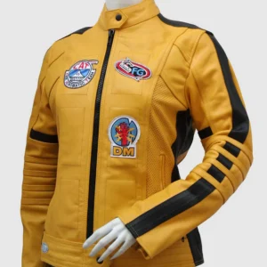 Women’s Kill Bill Black and Yellow Leather Jacket