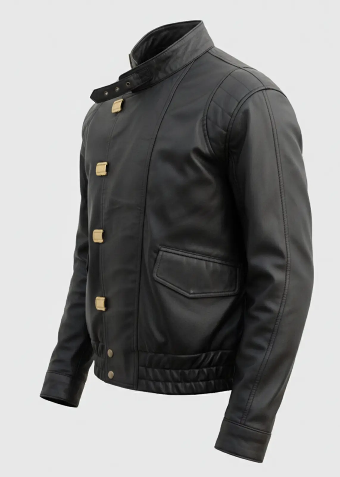 Black Akira leather Jacket For Men - Image 5