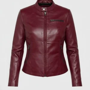 Claire Redfield Resident Evil Red Moto Leather Jacket!