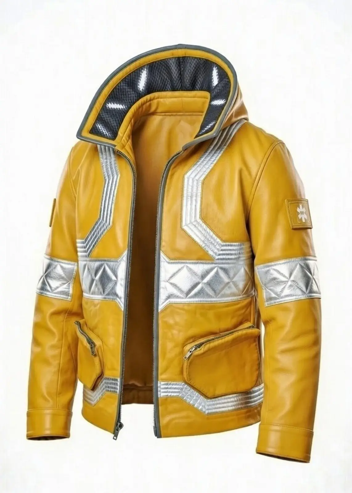 David Martinez Cyberpunk Leather Jacket - Image 6