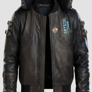 Cyberpunk Samurai Leather Jacket for Men