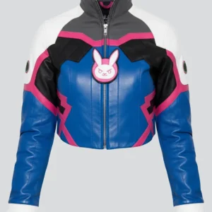 D.VA Crop Top Leather Jacket For Women