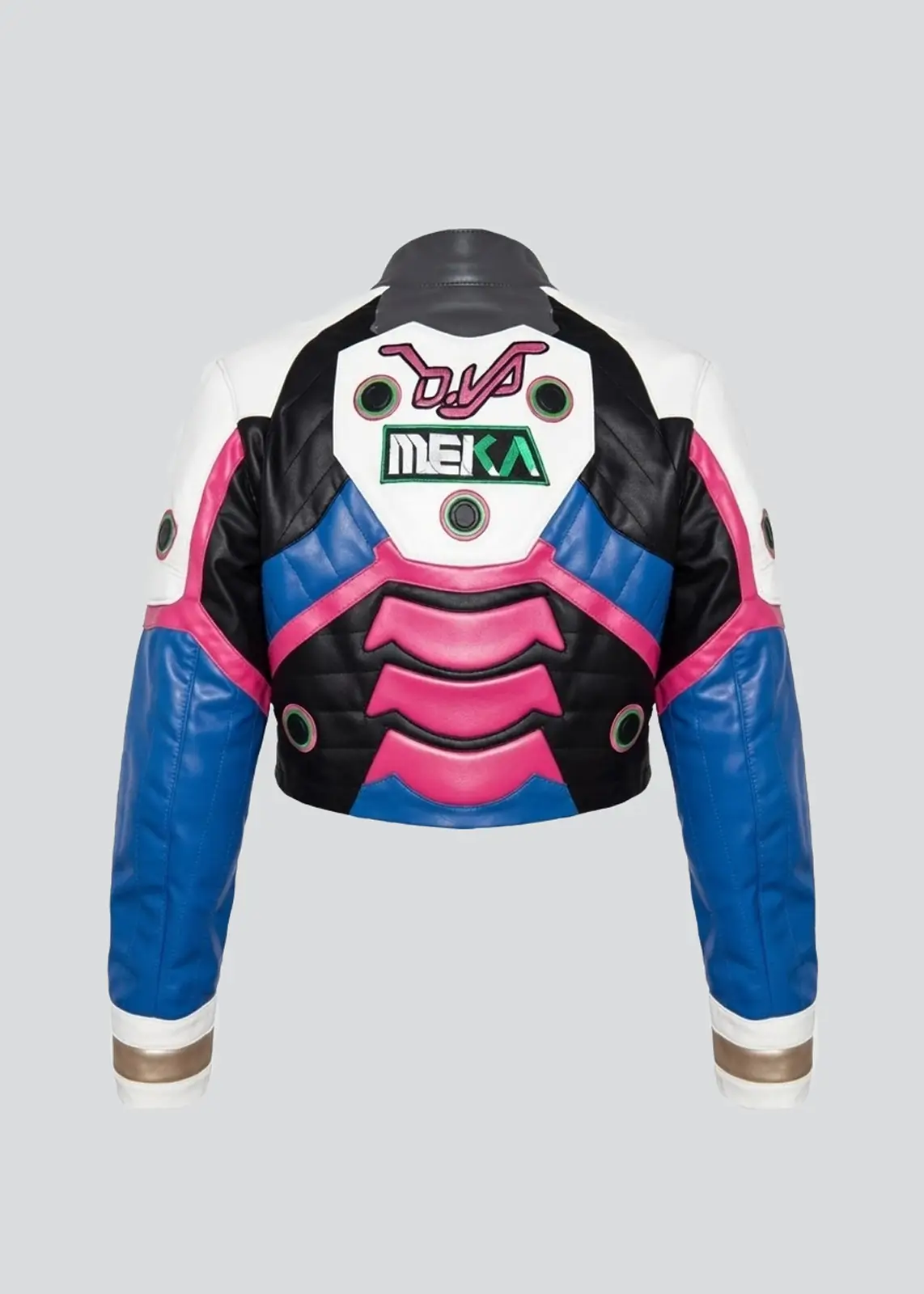 D.VA Crop Top Leather Jacket For Women - Image 4
