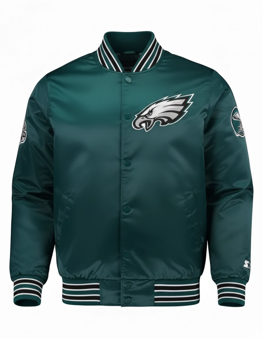 Men’s Philadelphia Eagles Retro Satin Jacket