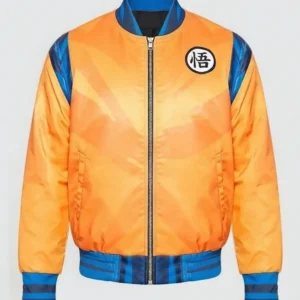 Goku Anime Orange Bomber Jacket for Men