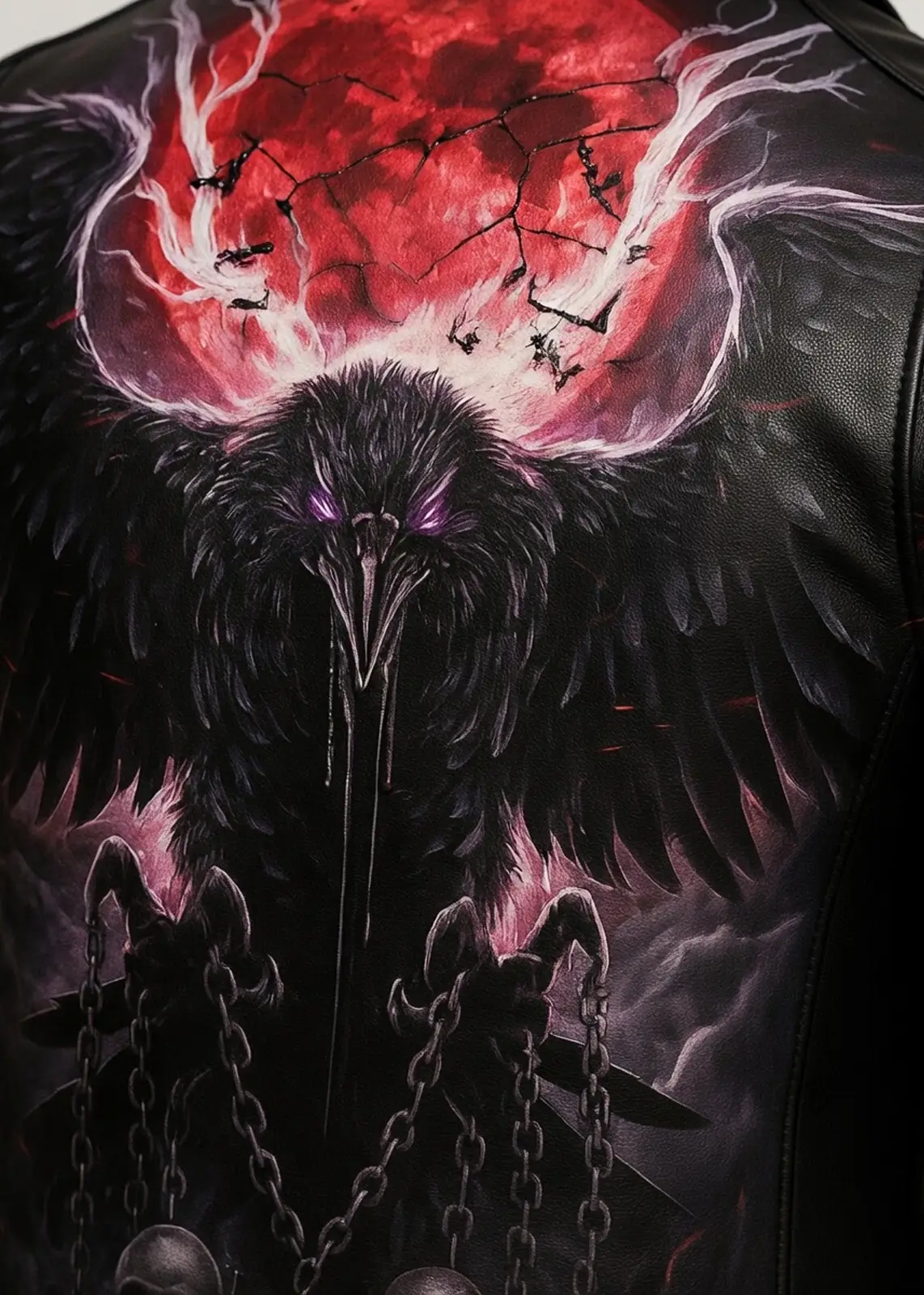 Raven of the Abyss Leather Jacket - Image 3