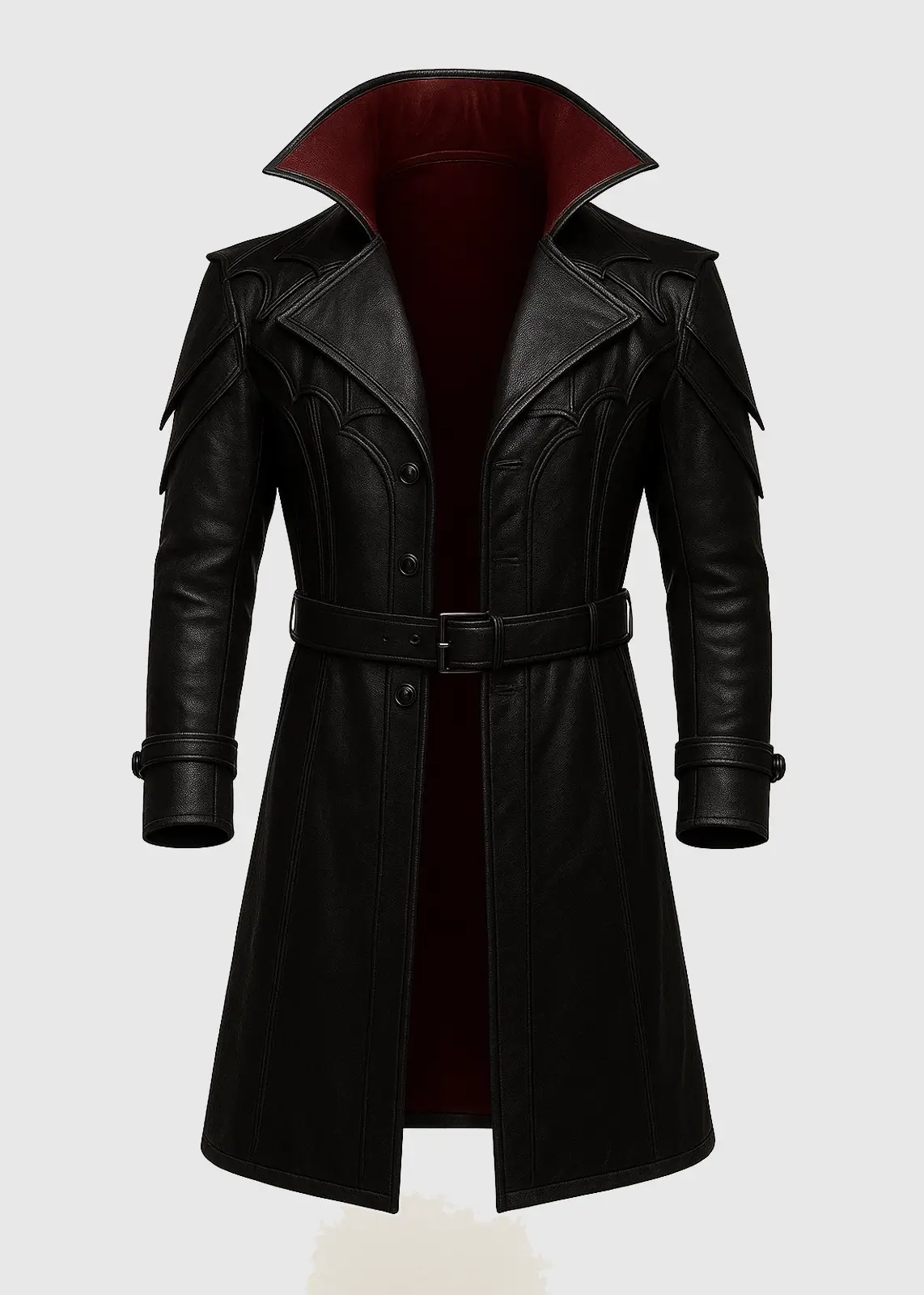 Halloween Black Vampire Trench Coat
