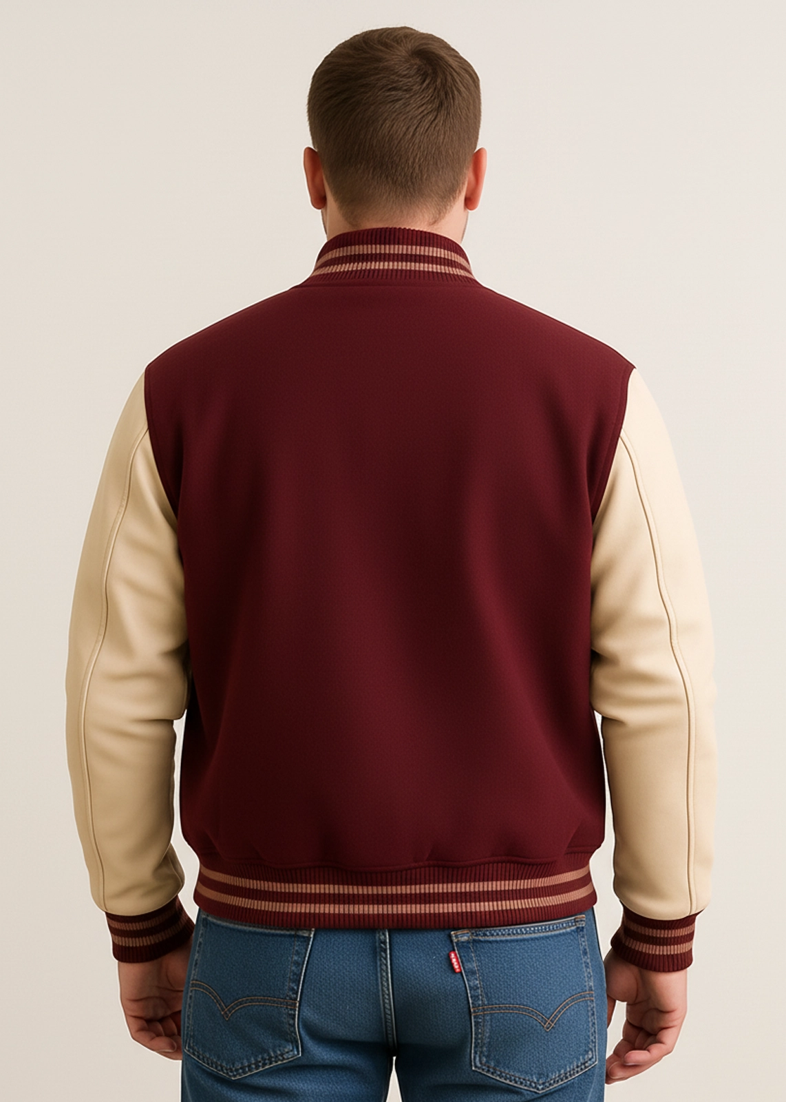 Hotline Miami Neon Brown Varsity Jacket
