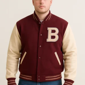 Hotline Miami Neon Brown Varsity Jacket