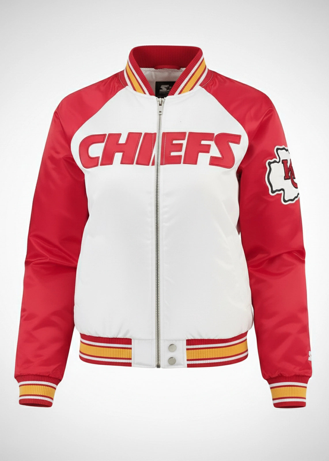 Kansas City Chiefs White and Red Starters Jacket