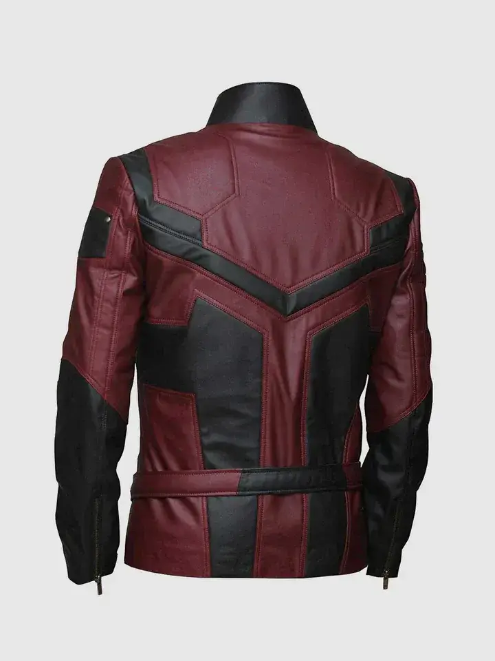 Marvel's Daredevil Red & Black Leather Jacket - Image 4