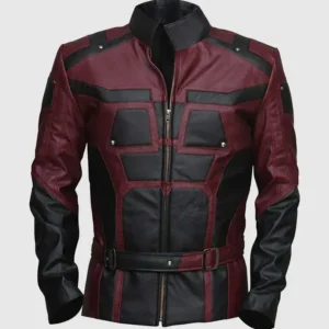 Marvel's Daredevil Red & Black Leather Jacket