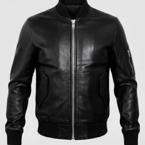 Men’s Aviator Flight Black Leather Jacket