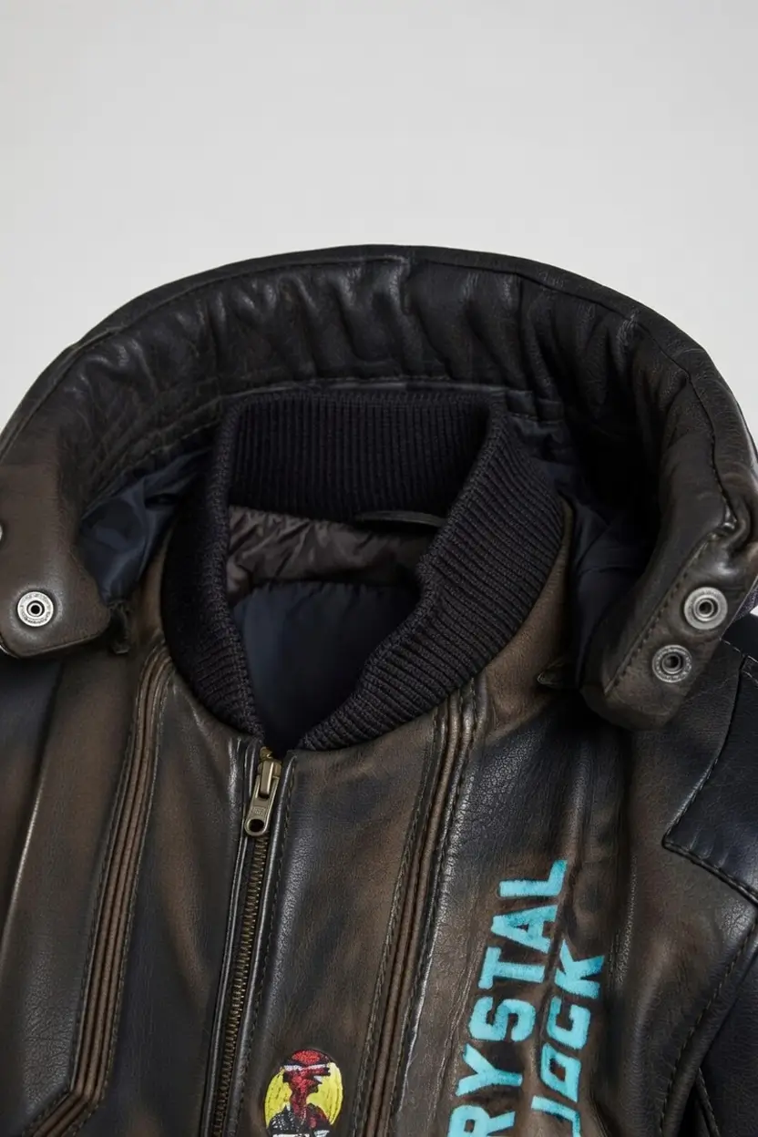 Cyberpunk Samurai Leather Jacket for Men