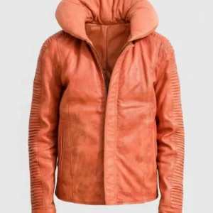 Men’s Luke Skywalker X Wing Pilot Orange Leather Jacket