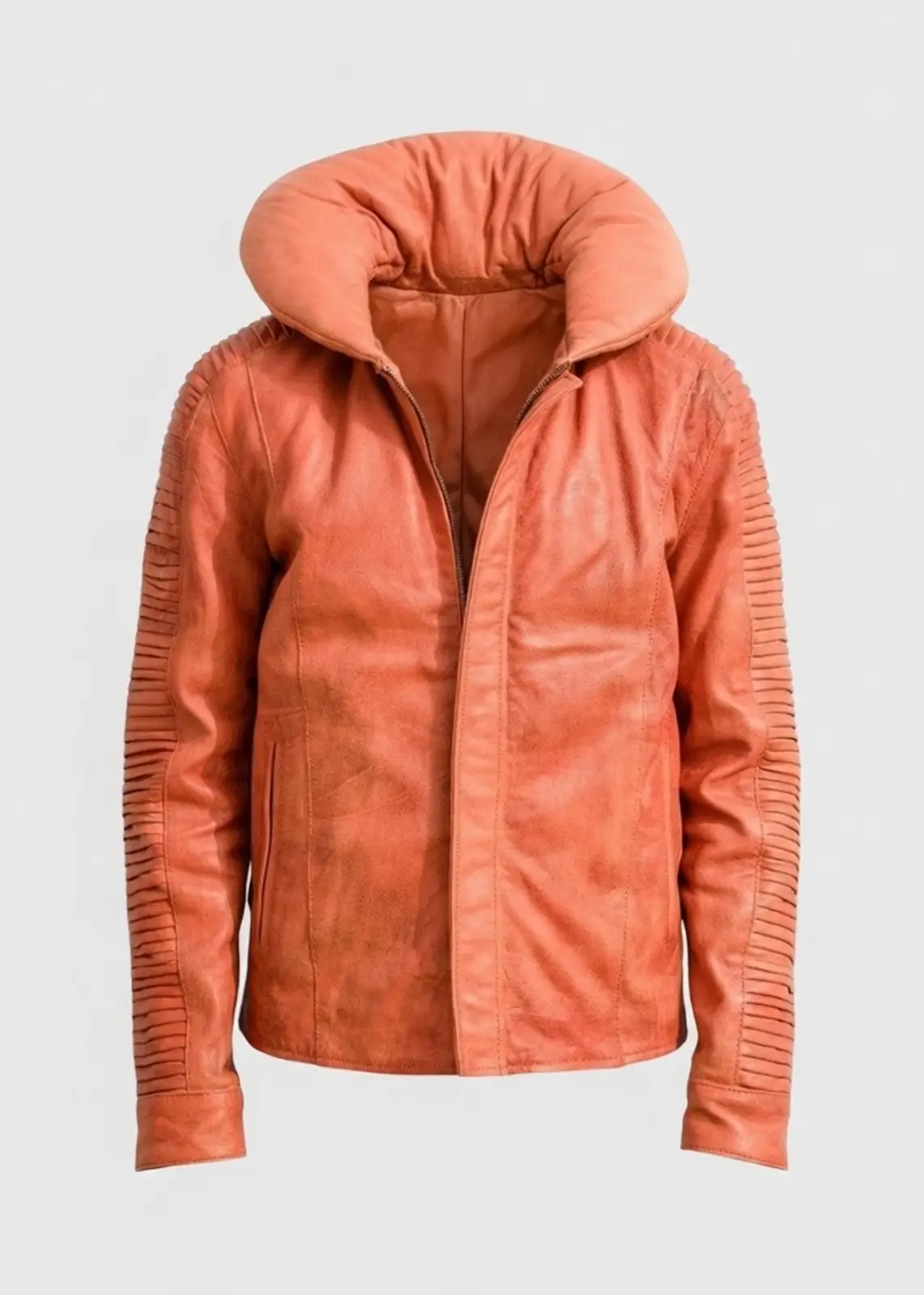 Men’s Luke Skywalker X Wing Pilot Orange Leather Jacket