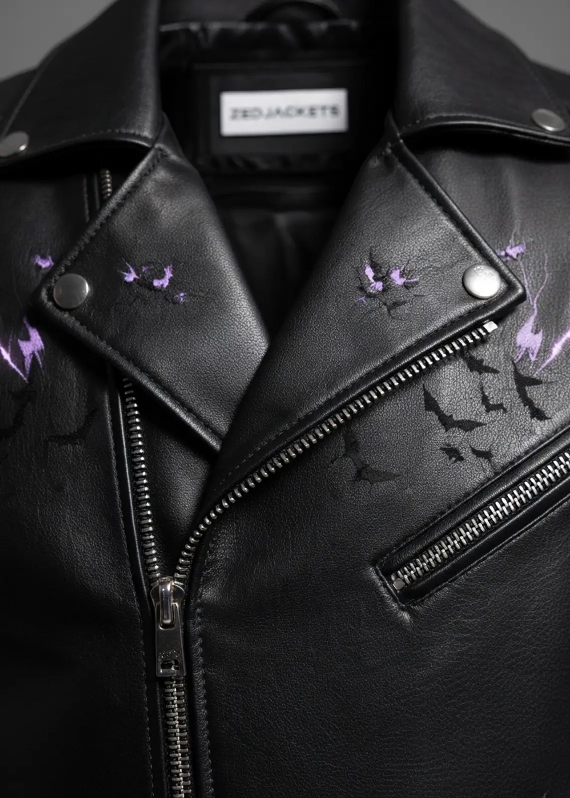 Raven of the Abyss Leather Jacket - Image 4