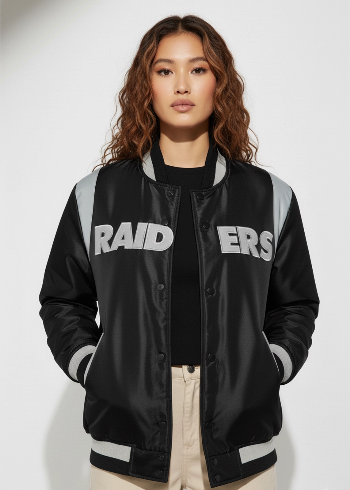 Raiders House Black Bomber Jacket - Image 5