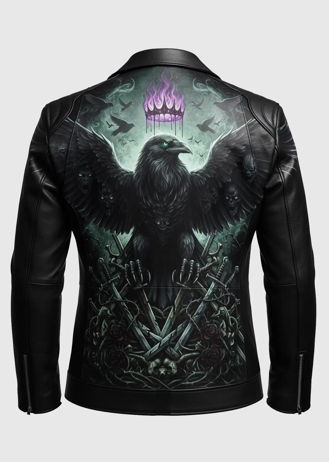 Raven King Leather Jacket - Image 3