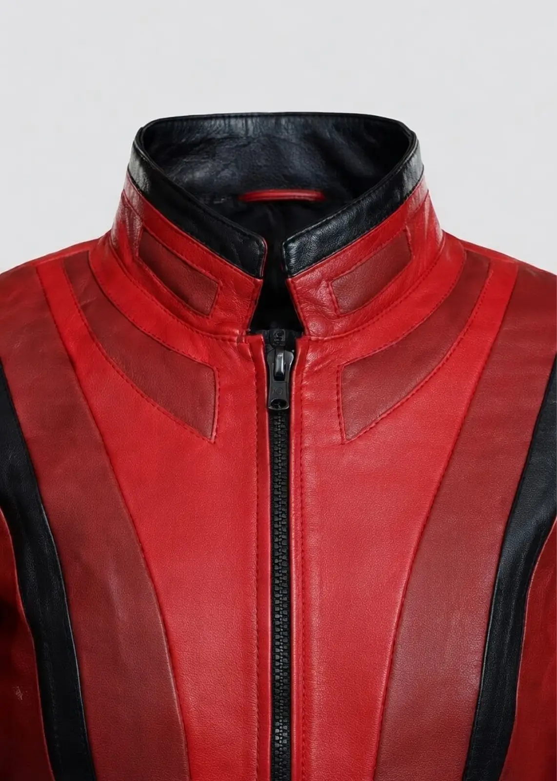Red Leather Scarlet Witch Jacket - Image 3