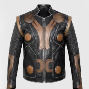 Thor Quilted Viking Leather Jacket