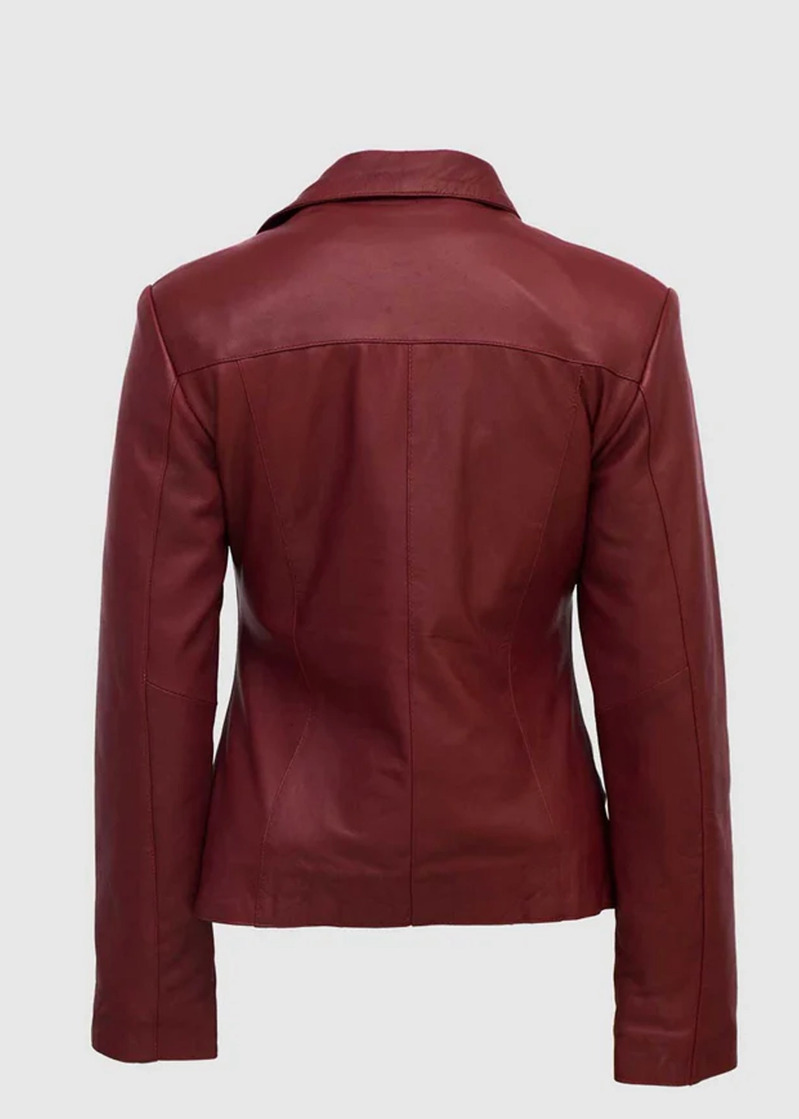 Maroon Leather Jacket For Women