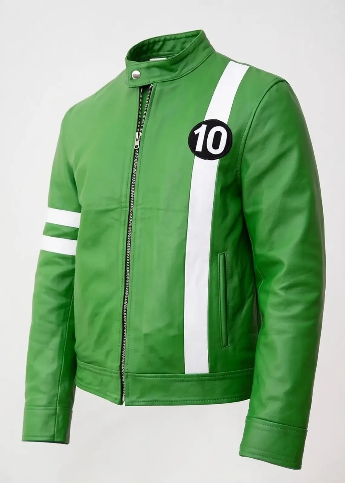 Green Ben 10 Omniverse Leather Jacket - Image 6