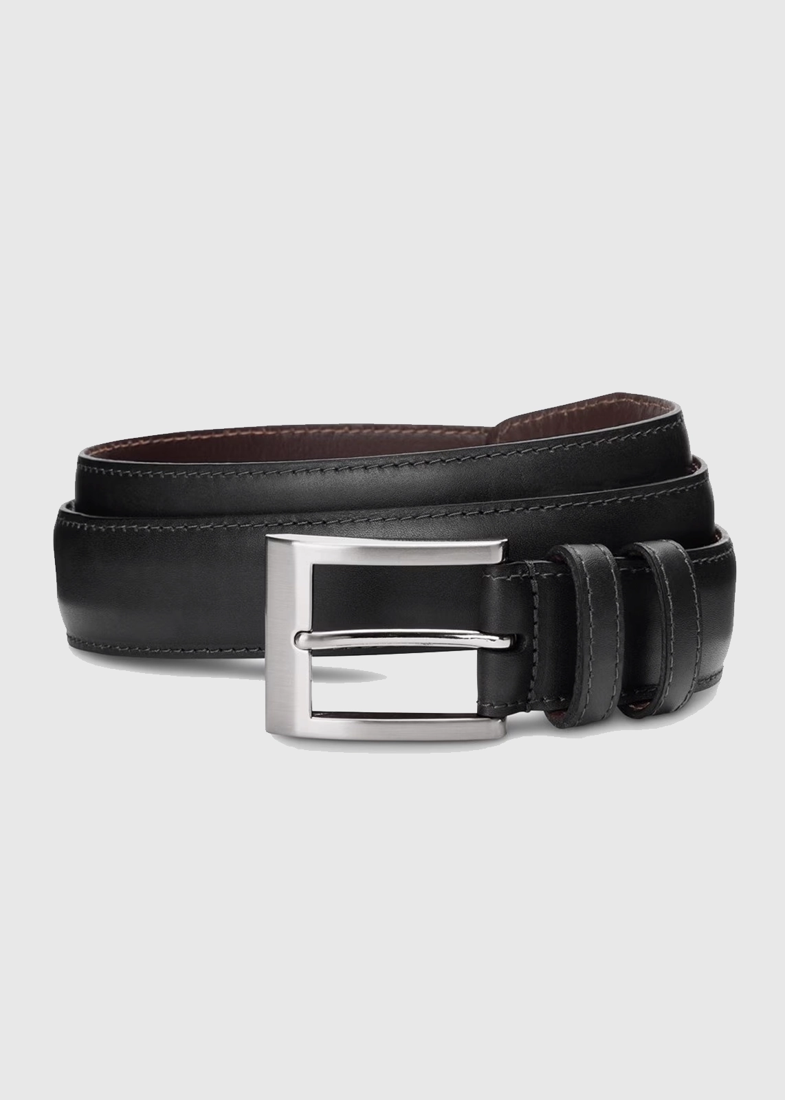 Full-Grain Leather Belt with Matching Stitching - Image 15