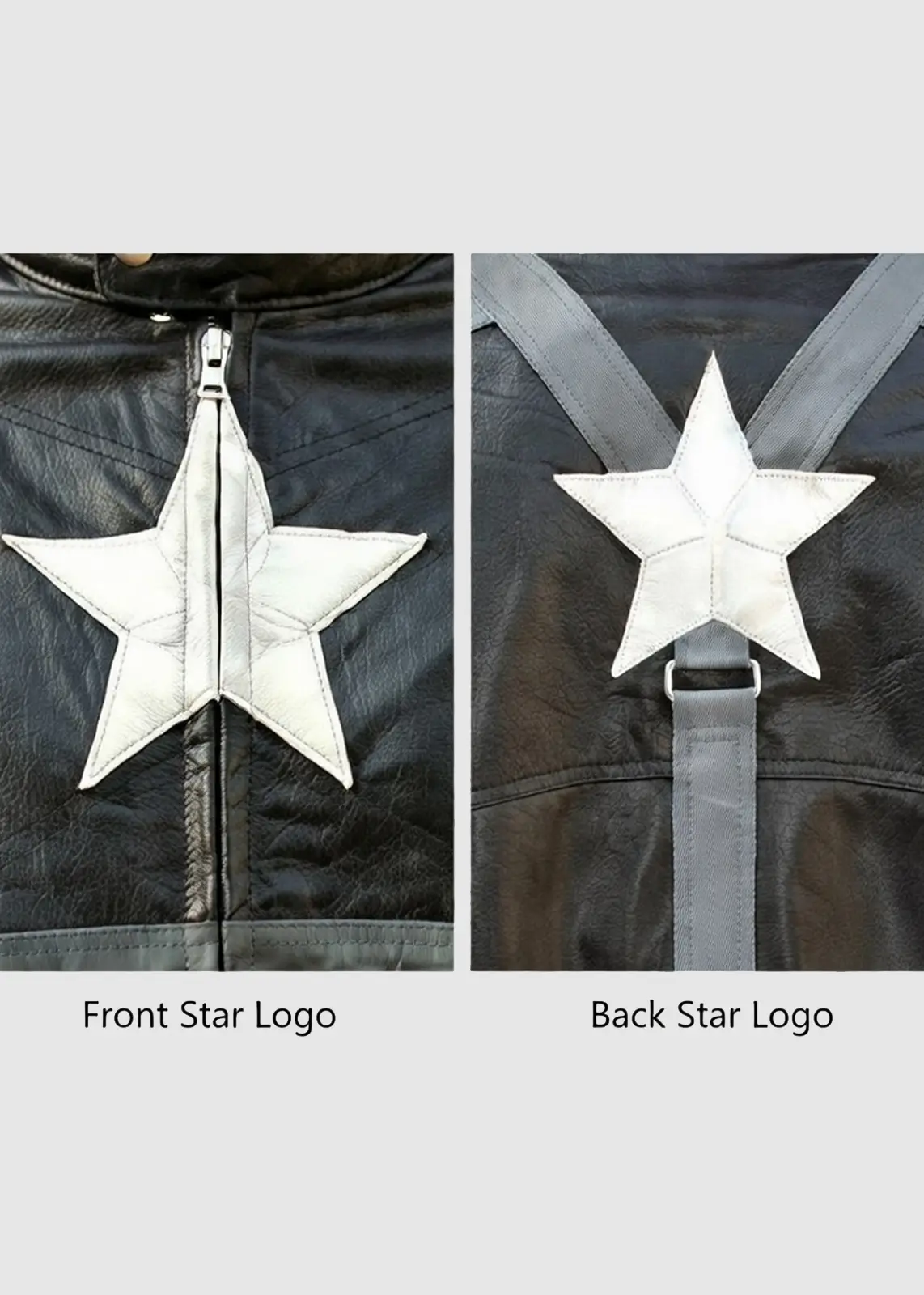Captain America Steve Rogers Black Leather Jacket - Image 5