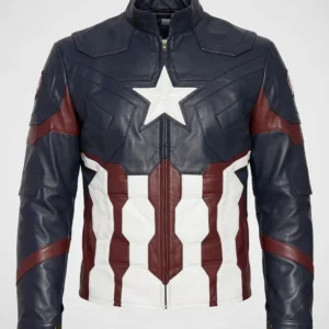 Captain America Leather Jacket For Men