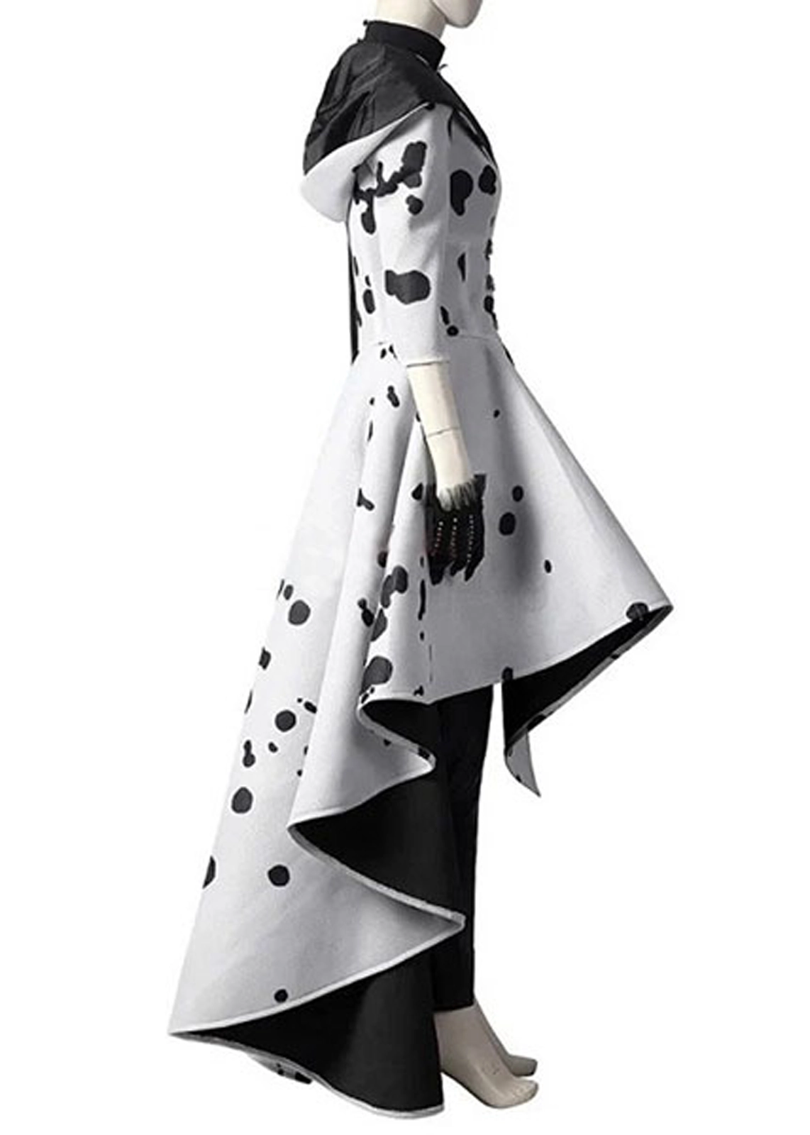 Cruella Black & White Coat – Dalmation Inspired Design - Image 3