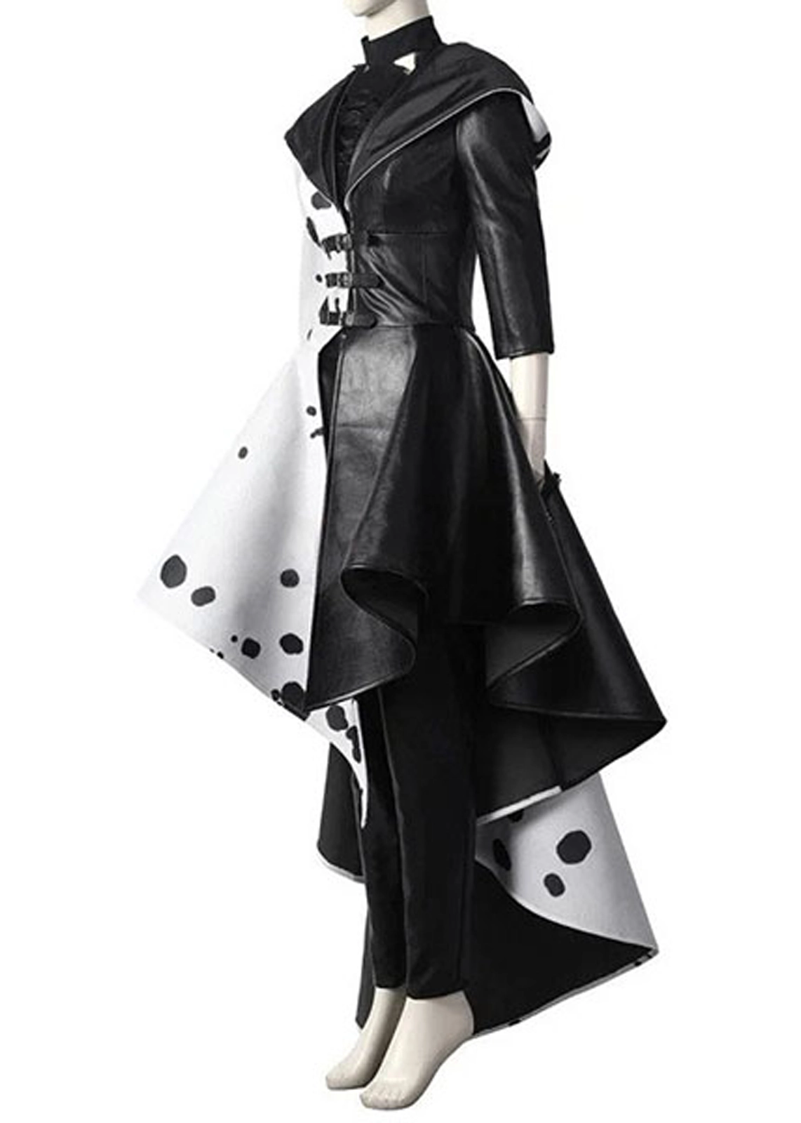 Cruella Black & White Coat – Dalmation Inspired Design - Image 4