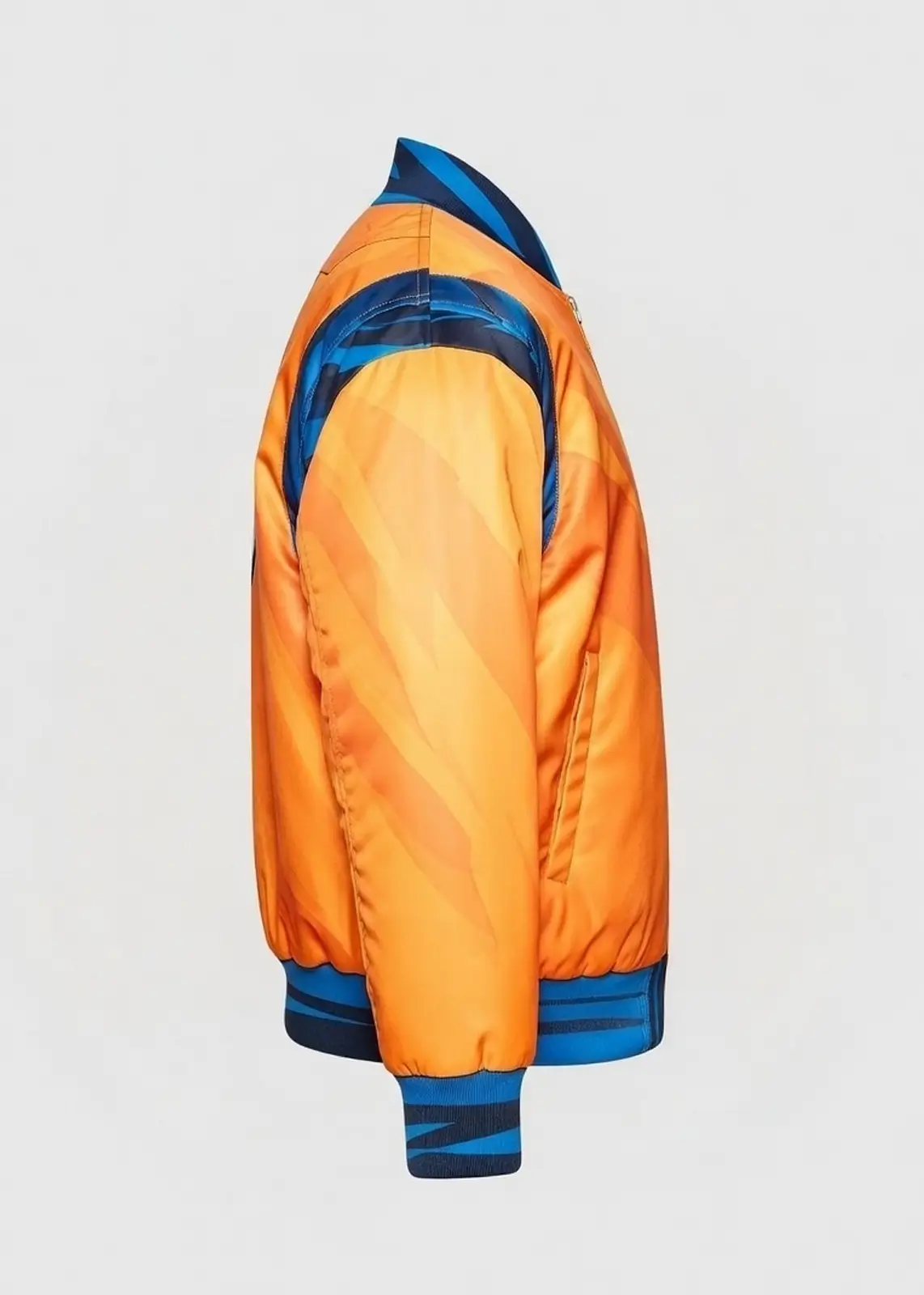 Goku Anime Orange Bomber Jacket for Men - Image 3
