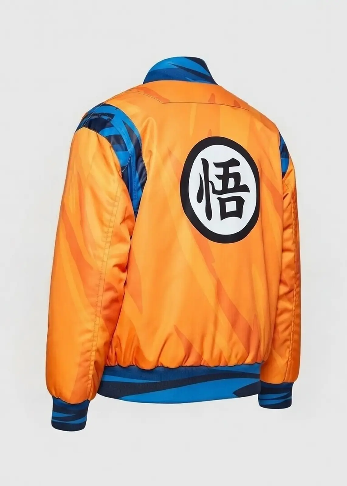 Goku Anime Orange Bomber Jacket for Men - Image 4