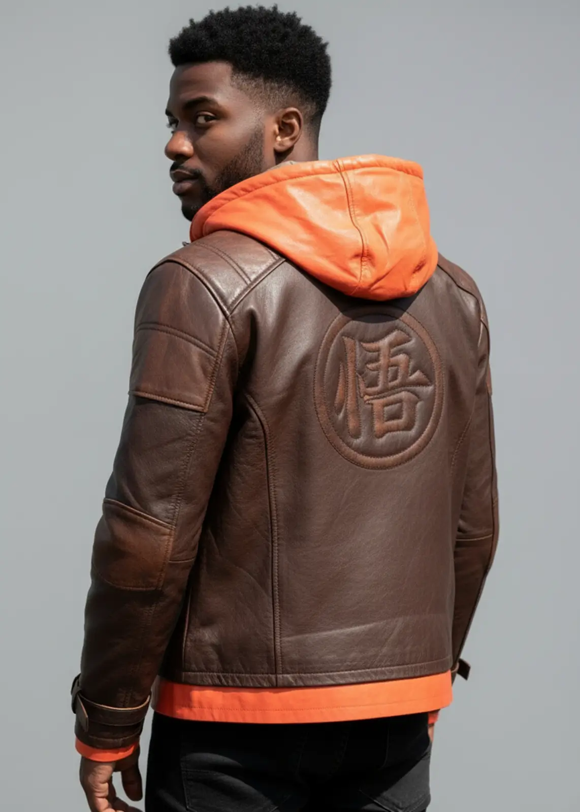 DBZ Goku Jacket With Orange Hood - Image 4
