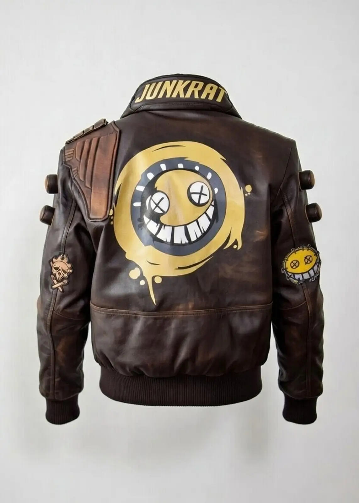 Men’s Junkrat Steampunk Leather Jacket - Image 4