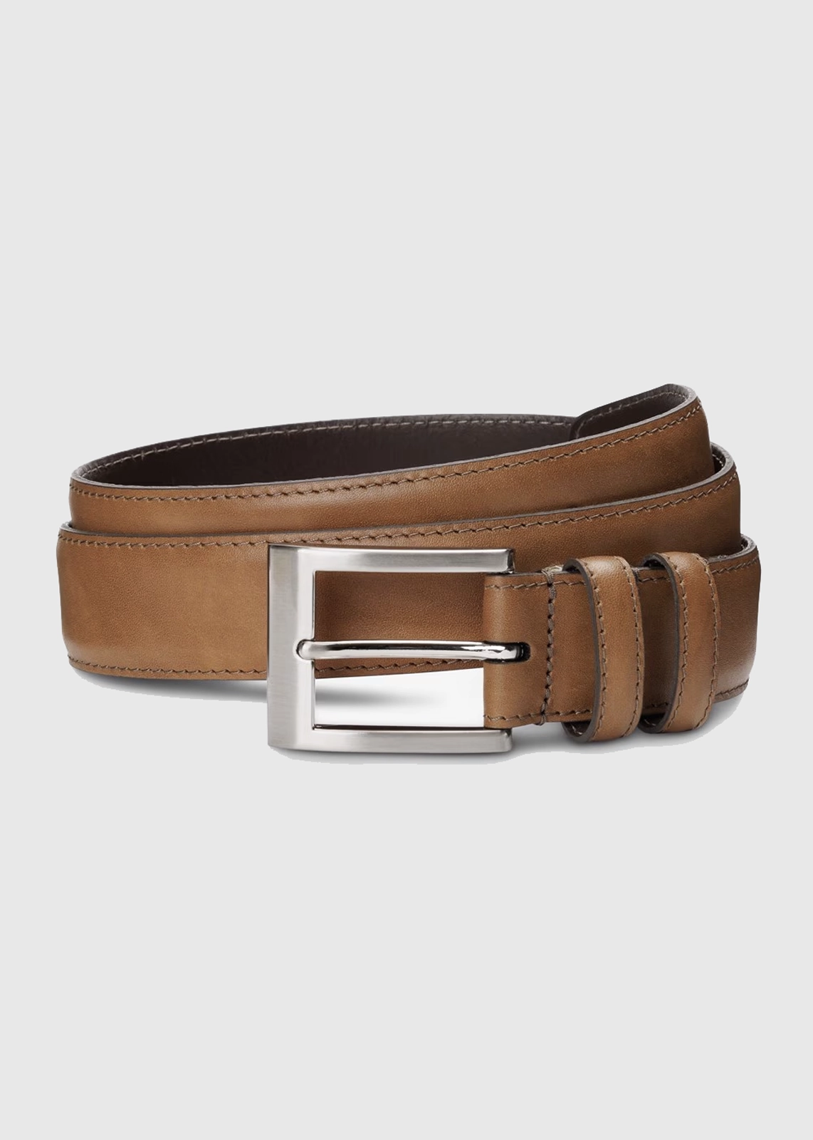 Full-Grain Leather Belt with Matching Stitching - Image 13