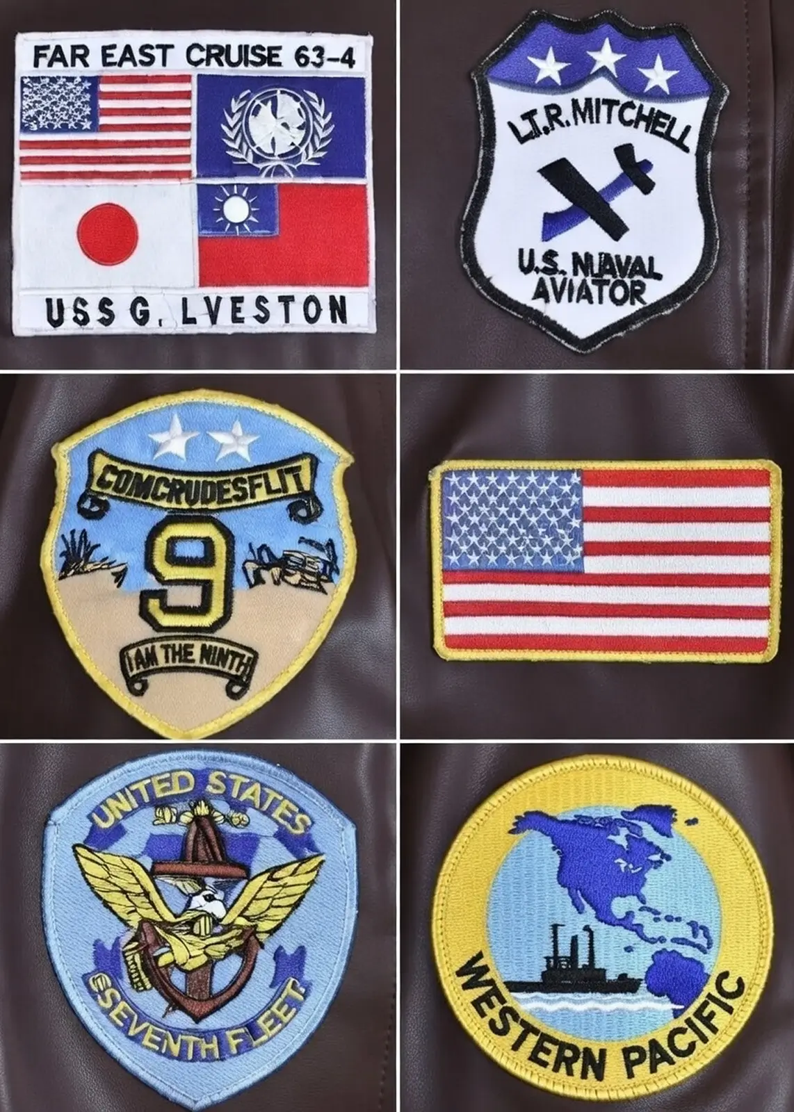Maverick Top Gun Bomber Leather Jacket - Image 6