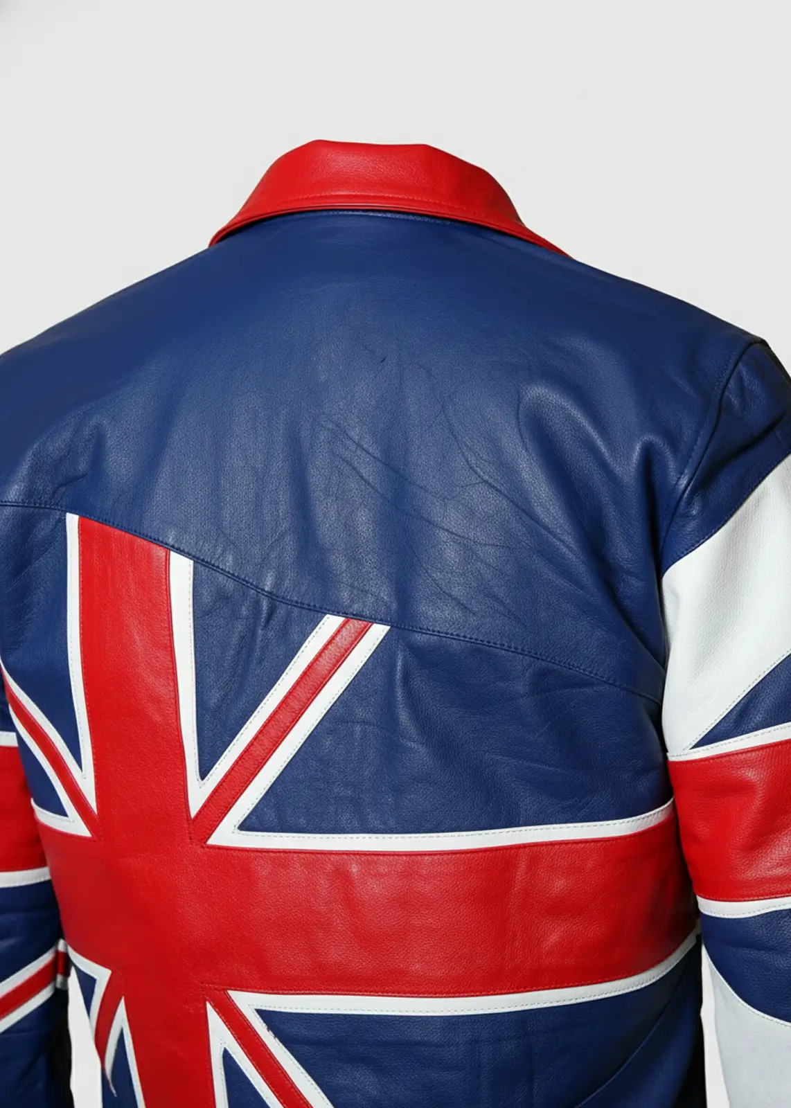 Union Jack Flag Leather Jacket For Men - Image 2
