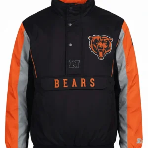 Men’s Starter Black Chicago Bears Thursday Night Gridiron Jacket