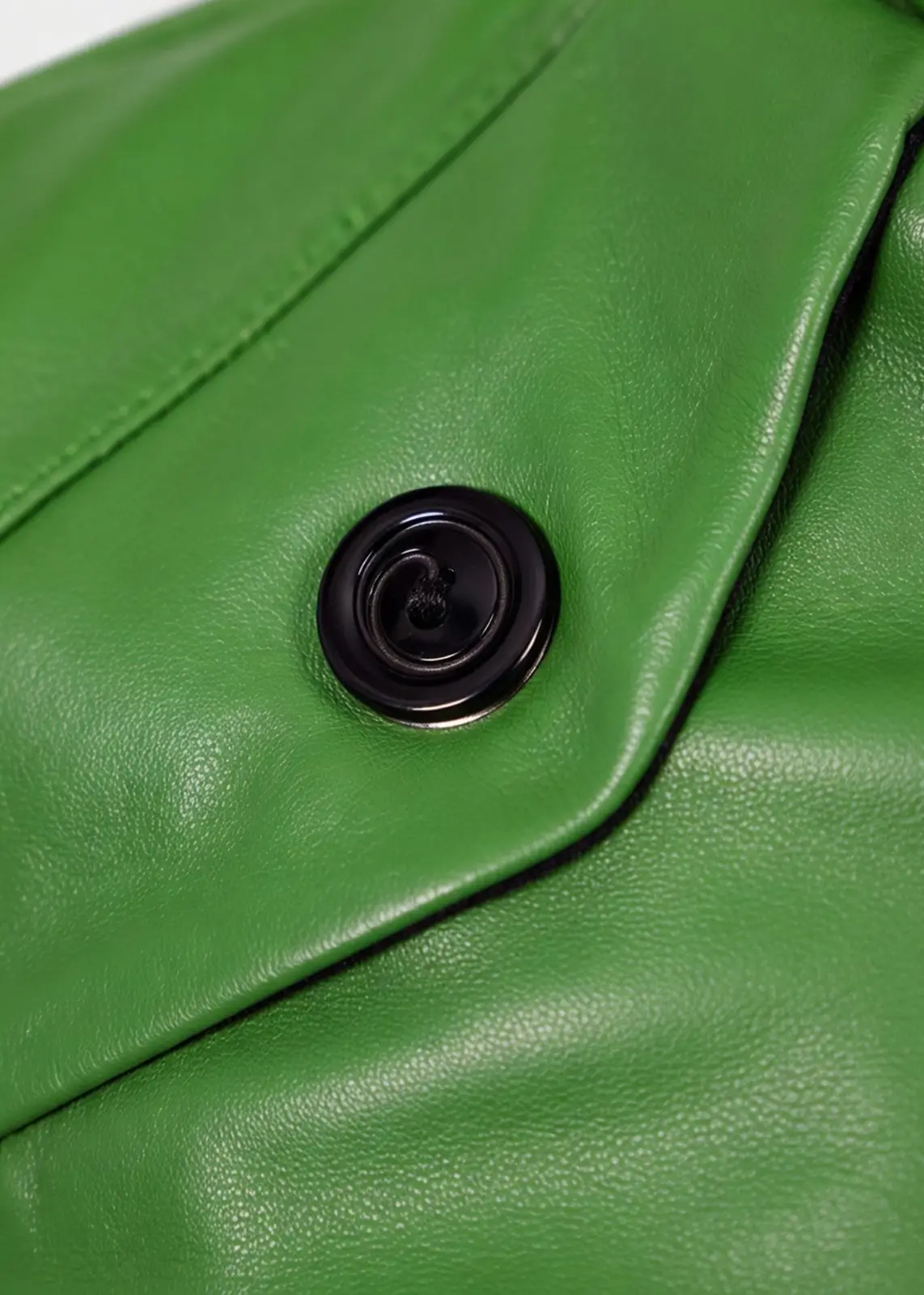 Men’s Green Leather Bomber Jacket | Zed Leather Jackets - Image 4