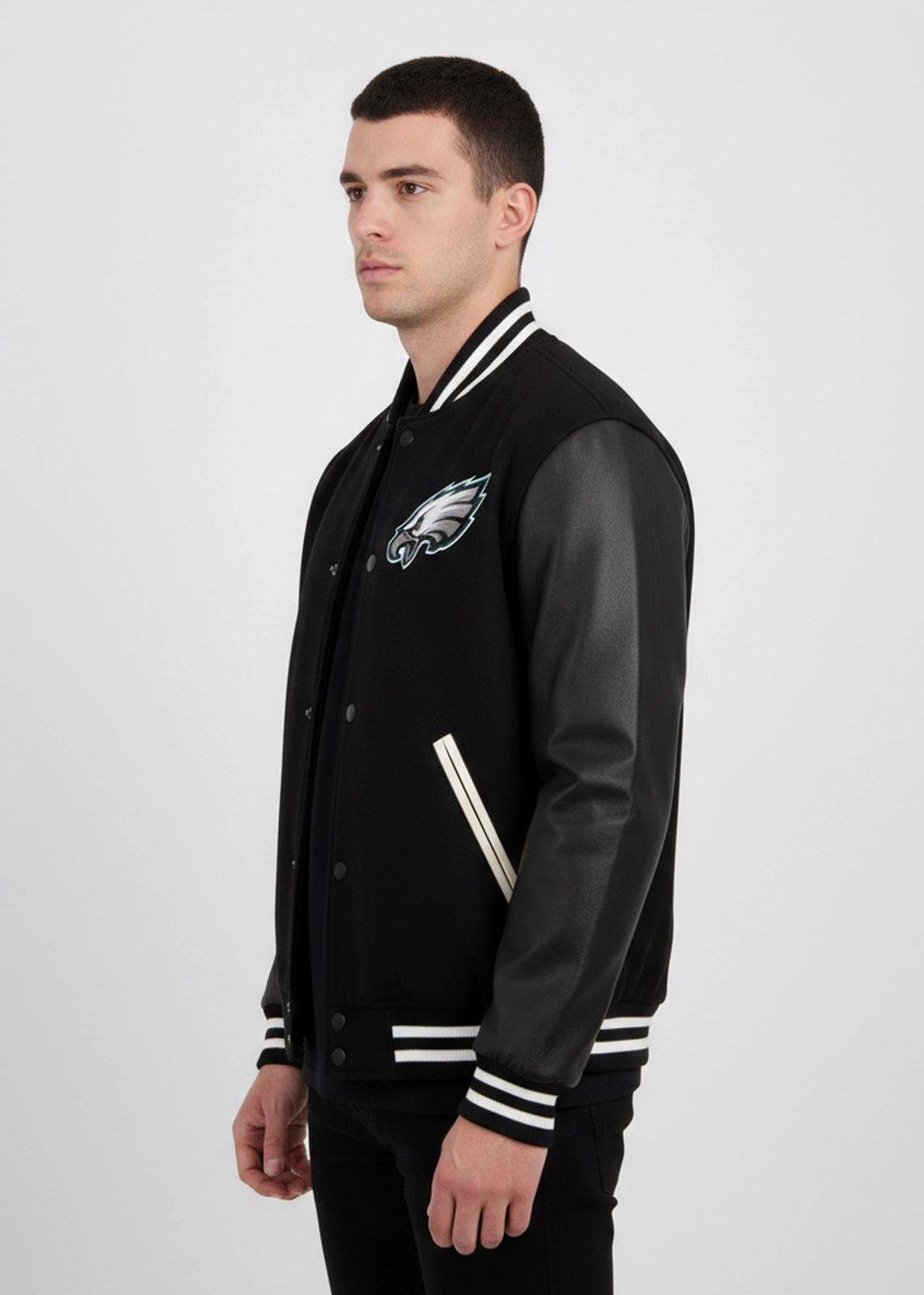 Men’s NFL Philadelphia Eagles Reversible Fleece Jacket - Image 3
