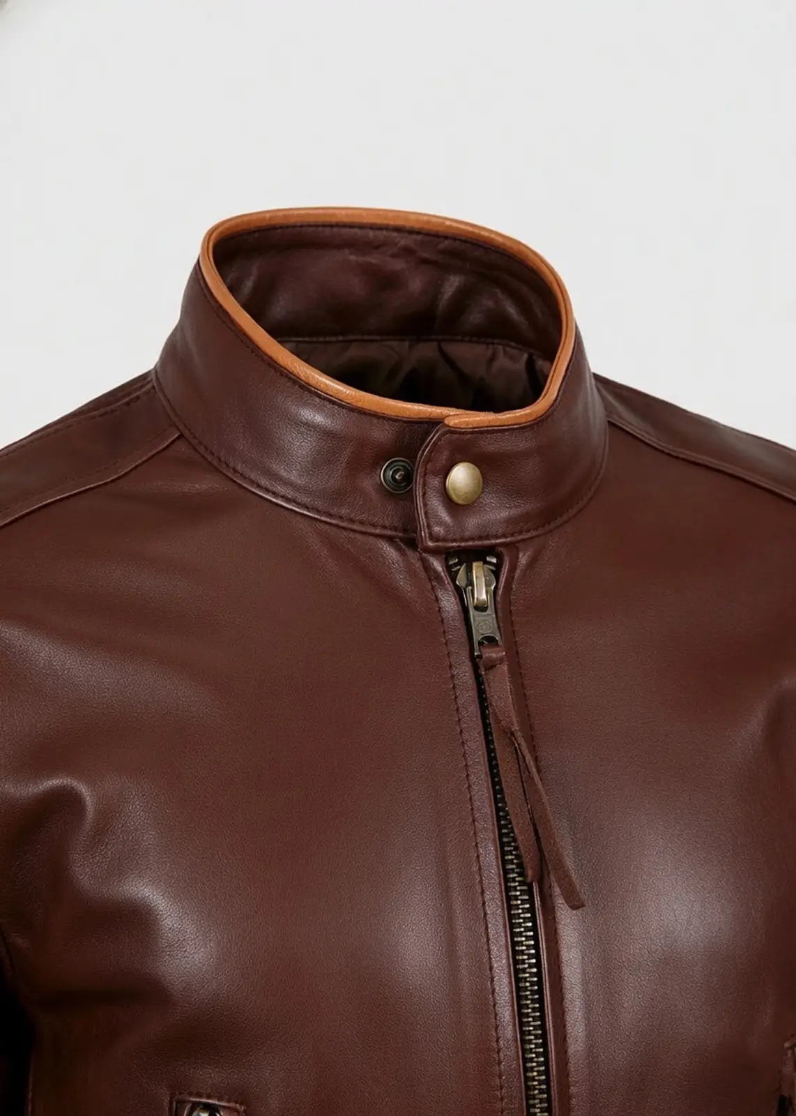X Men Logan Wolverine Biker Jacket In Brown - Image 3