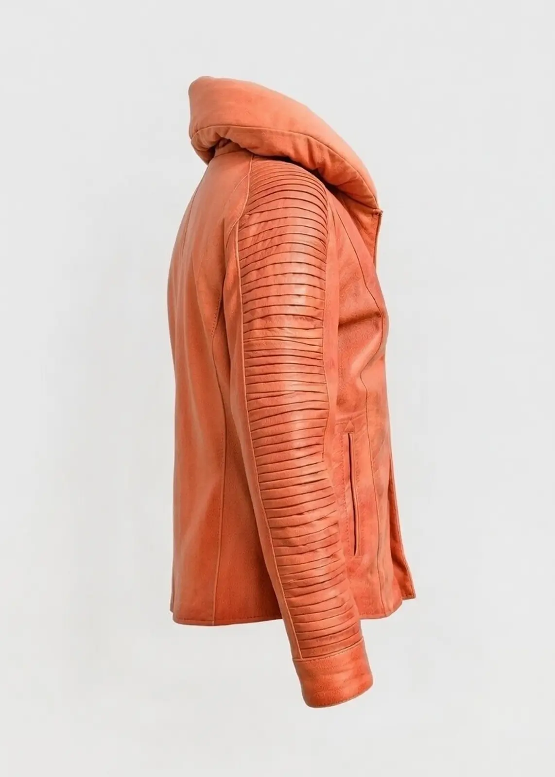 Men’s Luke Skywalker X Wing Pilot Orange Leather Jacket - Image 4