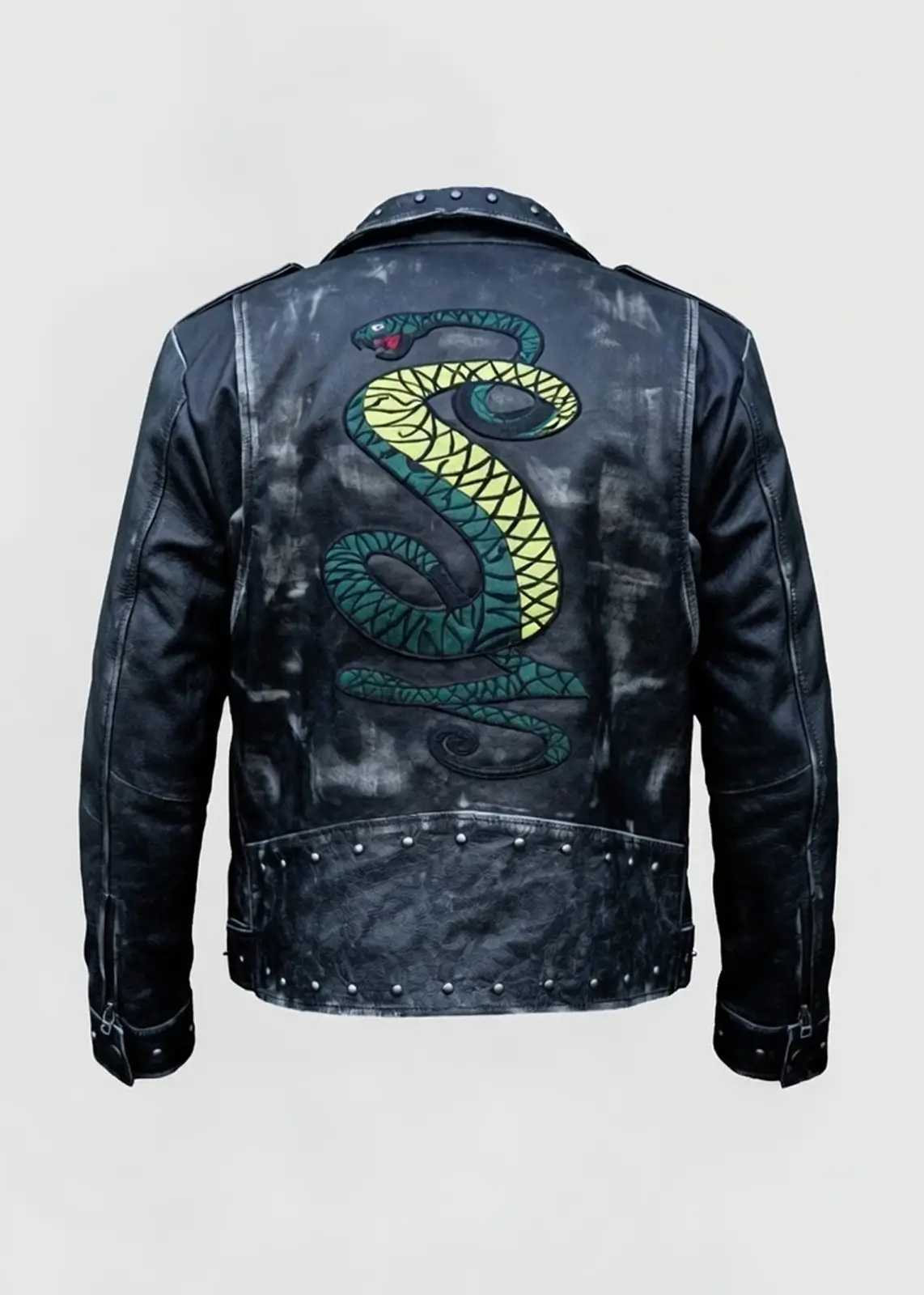 Tunnel Snakes Fallout Leather Jacket For Men - Image 3