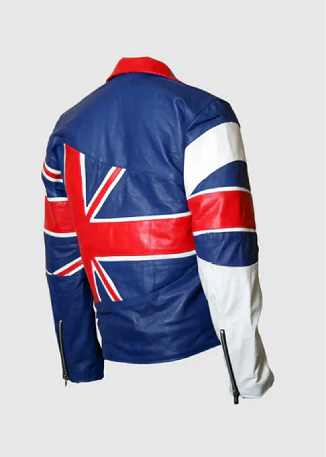 Union Jack Flag Leather Jacket For Men - Image 3