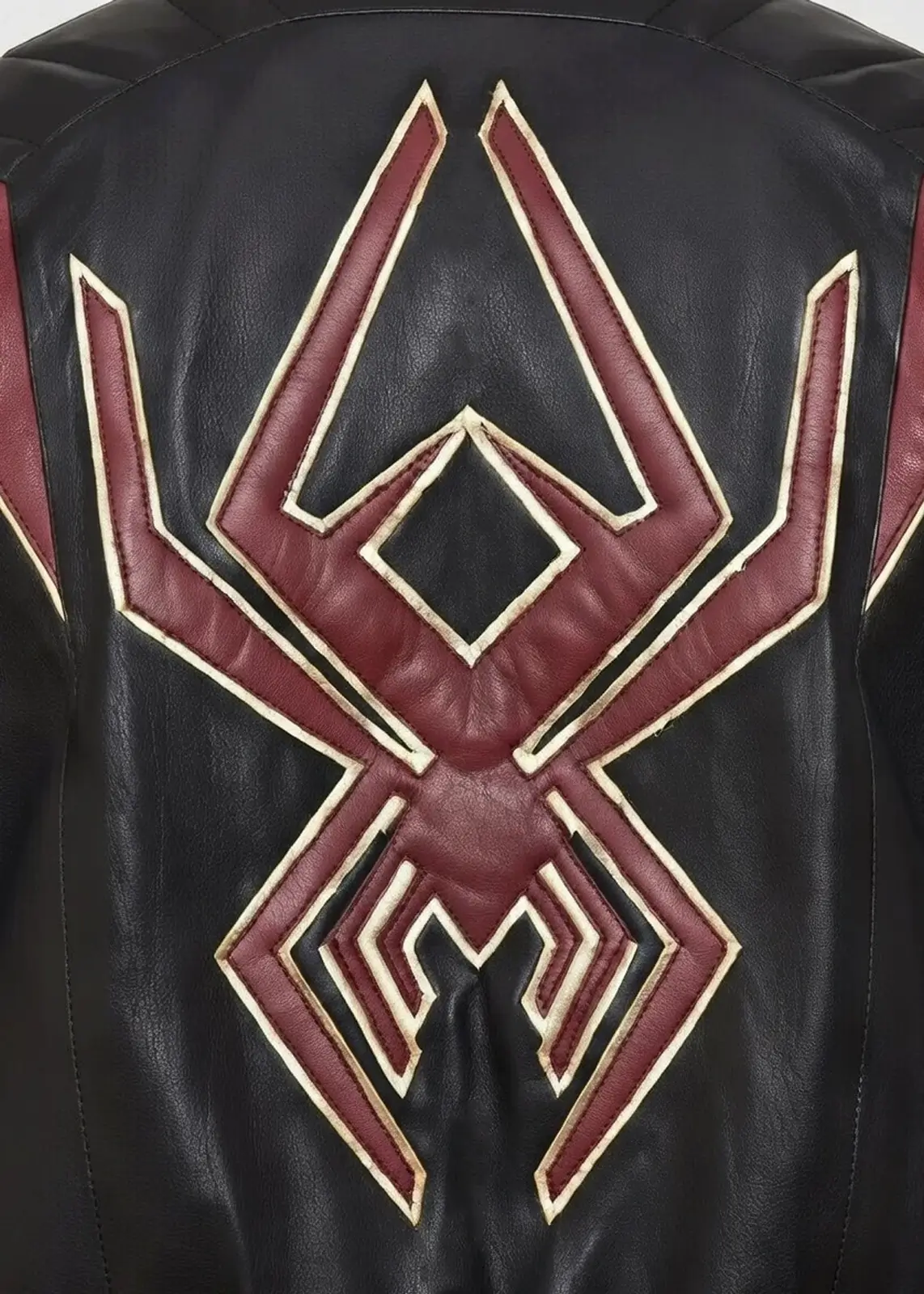 Miles Morales Spiderman Into Spider Verse Leather Jacket - Image 3