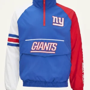 NFL New York Giants Quarter Zip Jacket