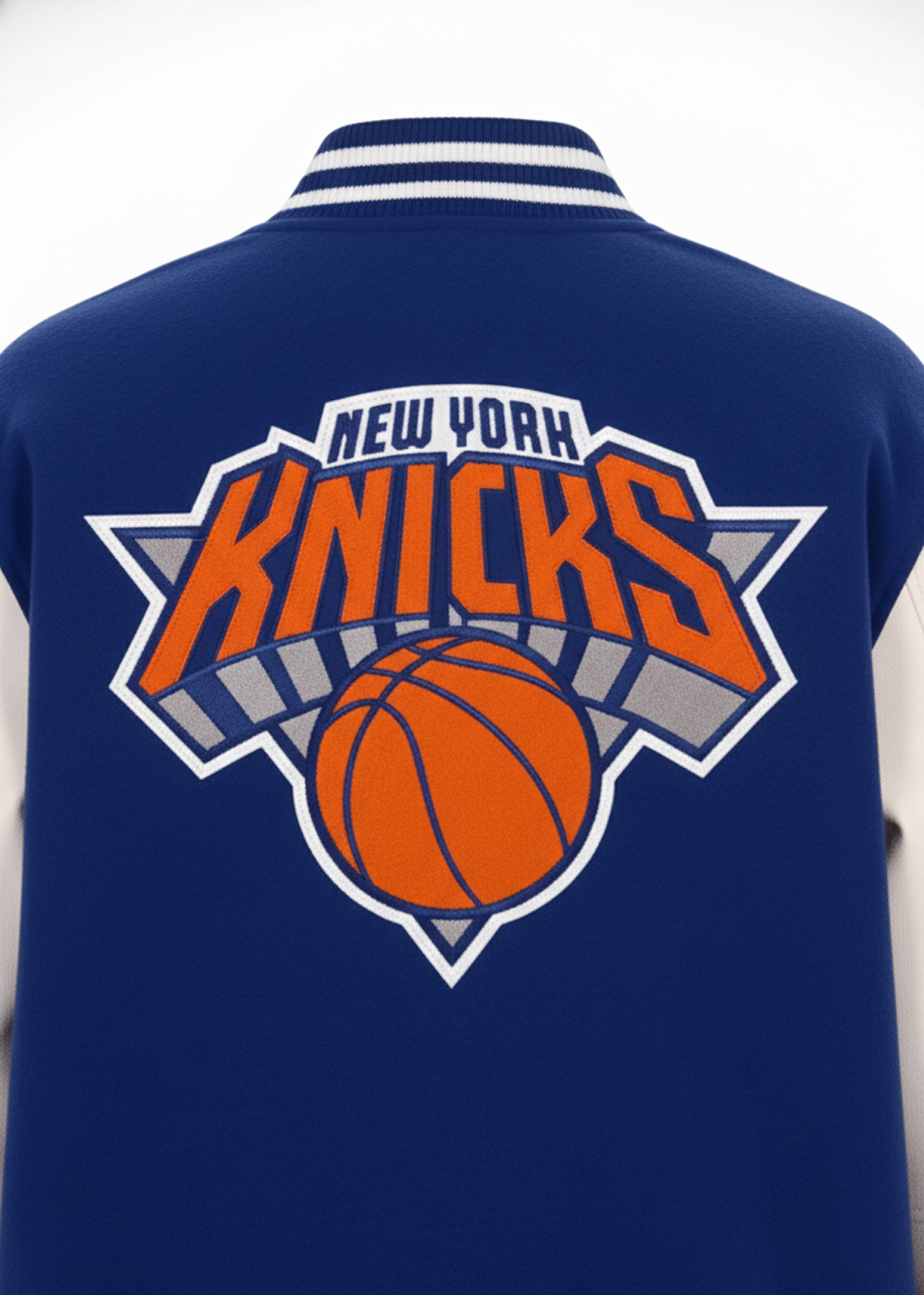 New York Knicks Blue Varsity Jacket - Image 5